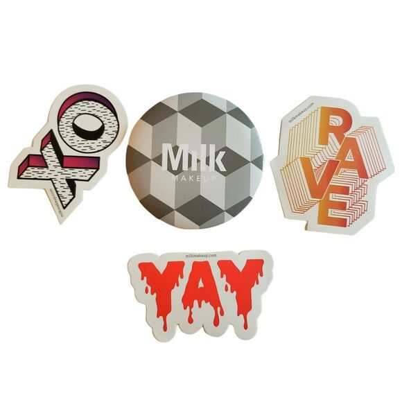 MILK MAKEUP gift set Geo Mirror mini Glitter & Holographic Sticks Stickers NEW - Picture 4 of 4